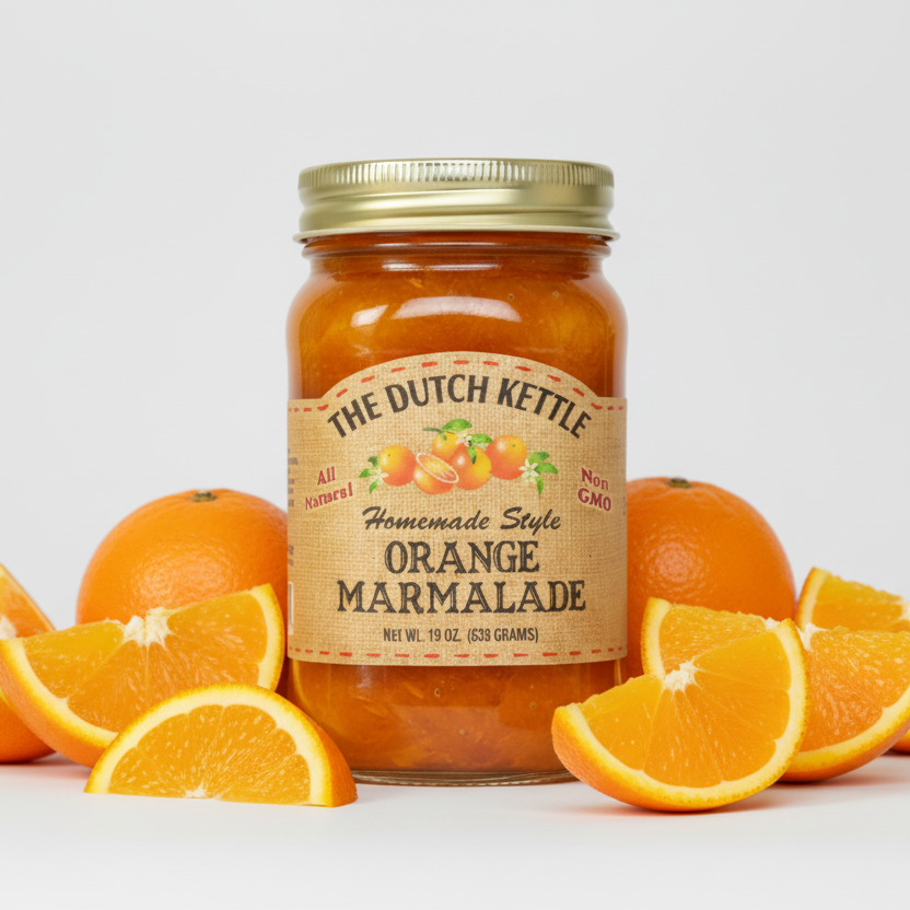 Orange Marmalade – 18 oz (Home Style, All Natural)
