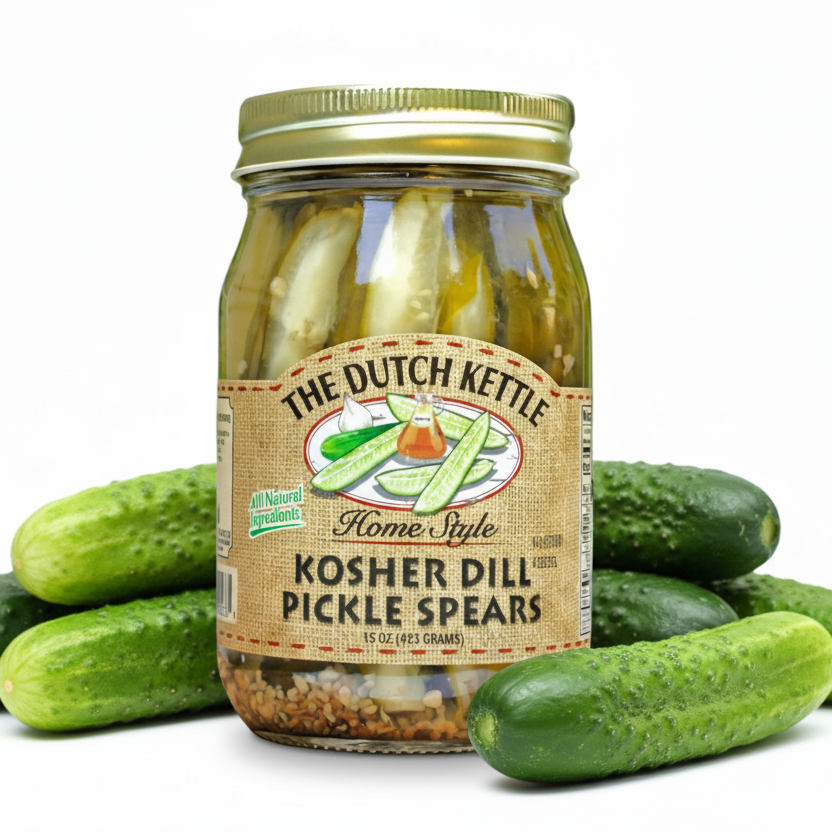Kosher Dill Pickle Spears – Crisp, Tangy, Classic Flavor
