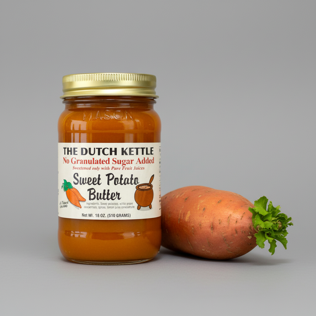 Dutch Kettle Amish No Granulated Sugar Added Sweet Potato Butter 18 oz