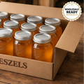 Case of Pure Raw Honey – 12 Quart Bottles (Non-GMO, All Natural)